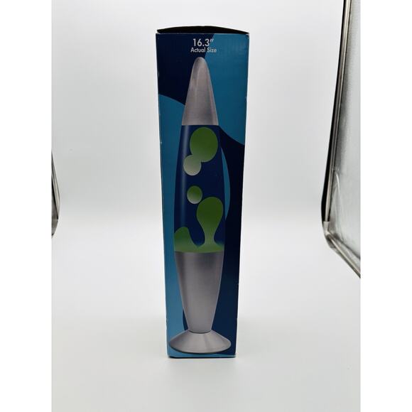 New JAMBO 16.3" Lava Liquid Lamp, Blue And Yellow. New. Cool Look! - Picture 5 of 11